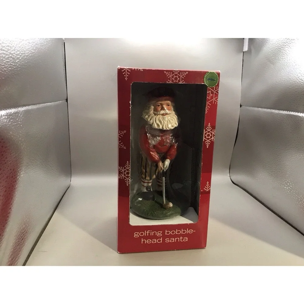 Golfing‎ Bobblehead Santa NIB